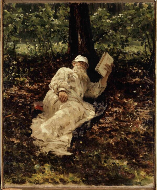 Portrait of Leo Tolstoy by Ilya Repin, hand-painted oil painting reproduction
