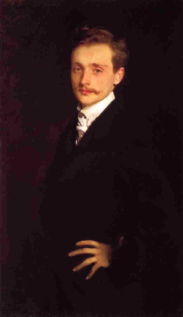 Portrait of Leon Delafosse by John Singer Sargent, hand-painted oil painting reproduction