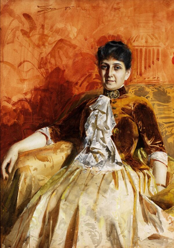 Portrait of Lisen Lamm by Anders Zorn, hand-painted oil painting reproduction