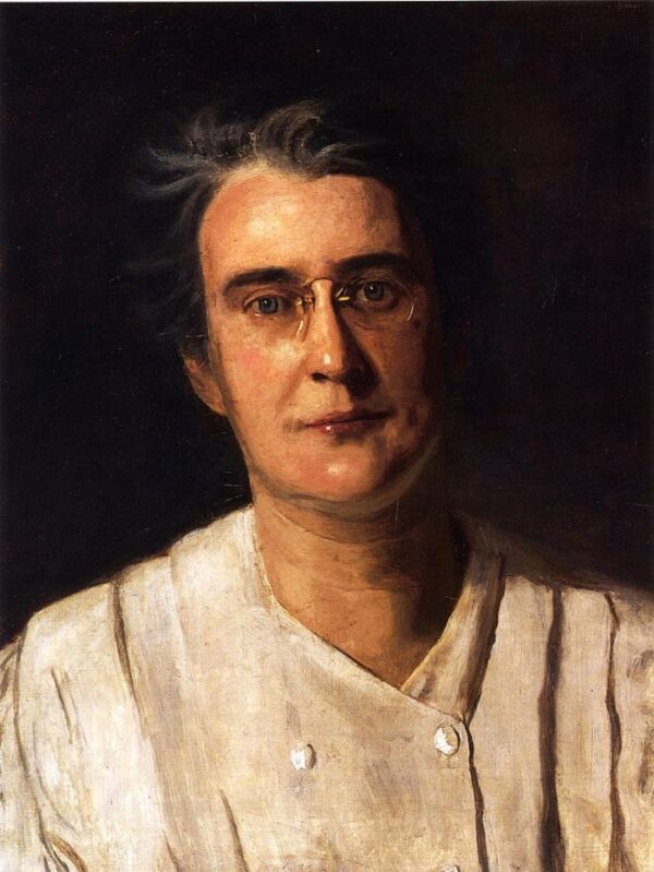 Portrait of Lucy Langdon Williams Wilson by Thomas Eakins, hand-painted oil painting reproduction