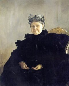 Portrait of M.F. Morozova by Valentin Alexandrovich Serov, hand-painted oil painting reproduction