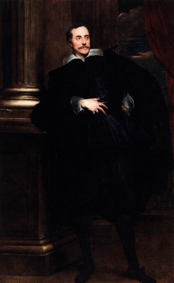 Portrait of Marcello Durazzo by Sir Anthony van Dyck, hand-painted oil painting reproduction