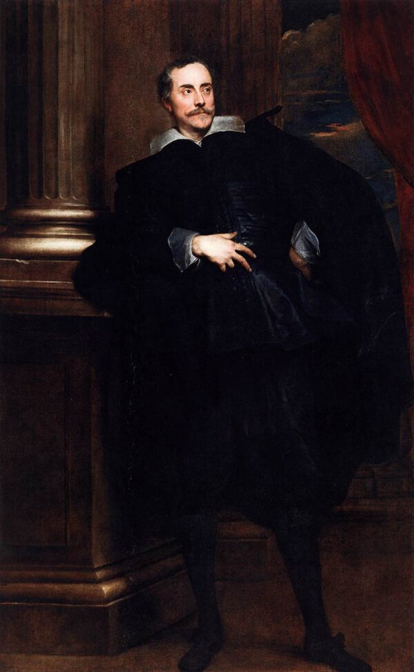 Portrait of Marcello Durazzo by Sir Anthony van Dyck, hand-painted oil painting reproduction