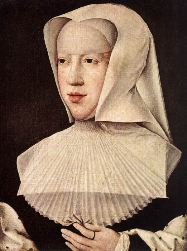 Portrait of Margareta van Oostenrijk by Bernaert van Orley, hand-painted oil painting reproduction