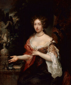Portrait of Maria Timmers by Caspar Netscher, hand-painted oil painting reproduction