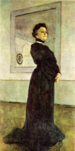 Portrait of Maria Yermolova by Valentin Alexandrovich Serov, hand-painted oil painting reproduction