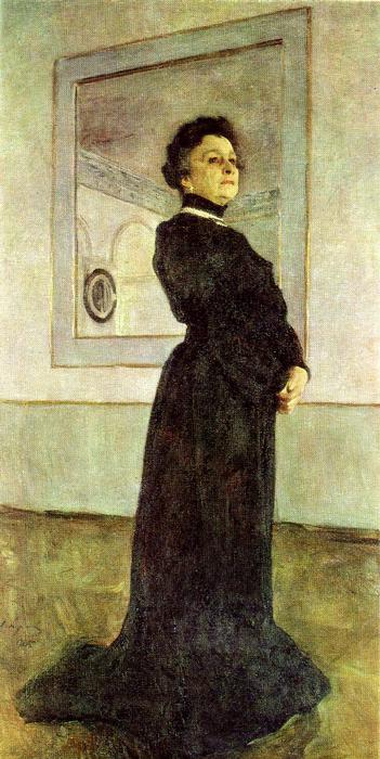 Portrait of Maria Yermolova by Valentin Alexandrovich Serov, hand-painted oil reproduction