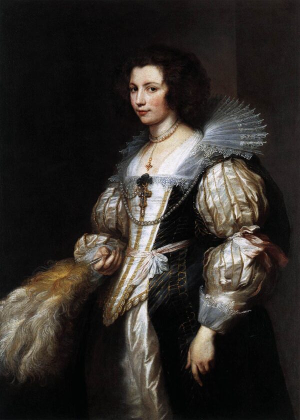 Portrait of Maria de Tassis by Sir Anthony van Dyck, hand-painted oil painting reproduction