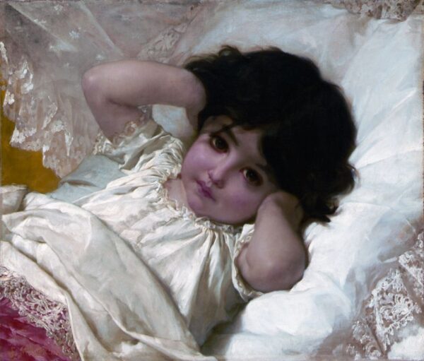 Portrait of Marie-Louise by Émile Munier, hand-painted oil painting reproduction