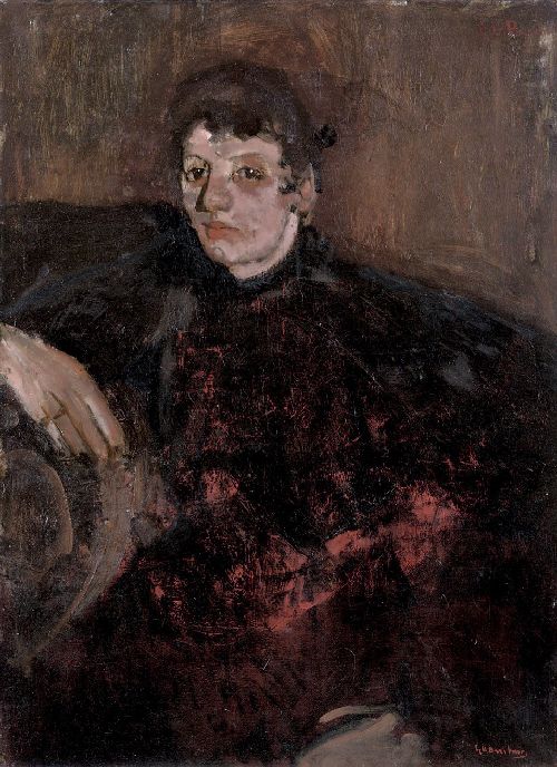 Portrait of Marie Breitner by George Hendrik Breitner, hand-painted oil reproduction