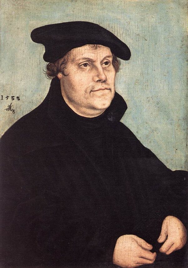 Portrait of Martin Luther by Lucas Cranach the Elder, hand-painted oil painting reproduction