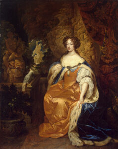 Portrait of Mary Stuart II by Caspar Netscher, hand-painted oil painting reproduction