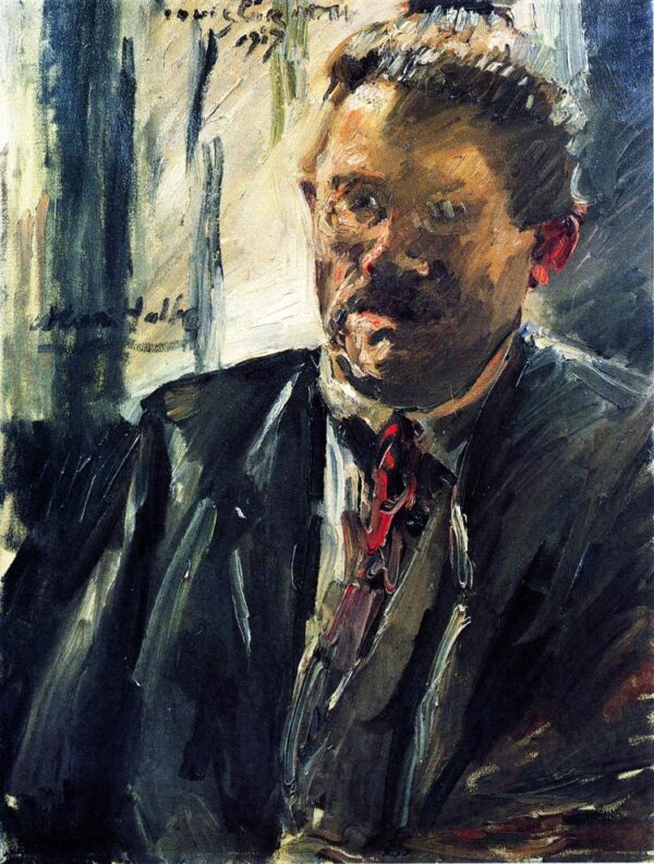 Portrait of Max Halbe by Lovis Corinth, hand-painted oil painting reproduction
