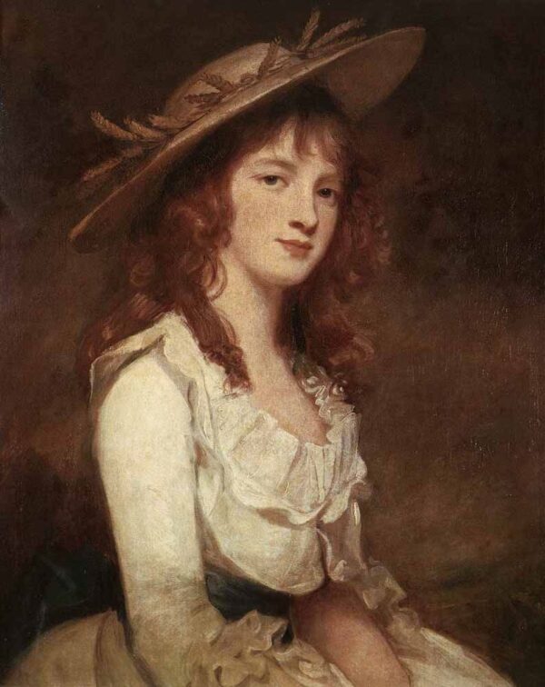 Portrait of Miss Constable by George Romney, hand-painted oil painting reproduction
