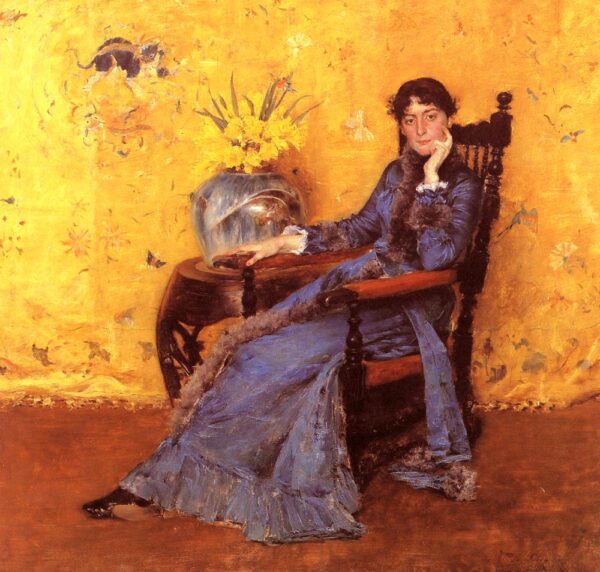 Portrait of Miss Dora Wheeler by William Merritt Chase, hand-painted oil painting reproduction
