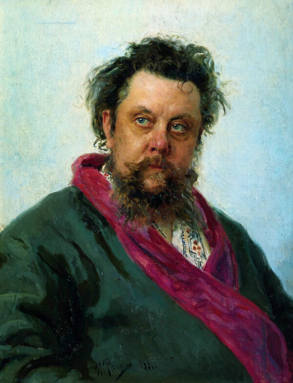Portrait of Modest Musorgsky by Ilya Repin, hand-painted oil painting reproduction