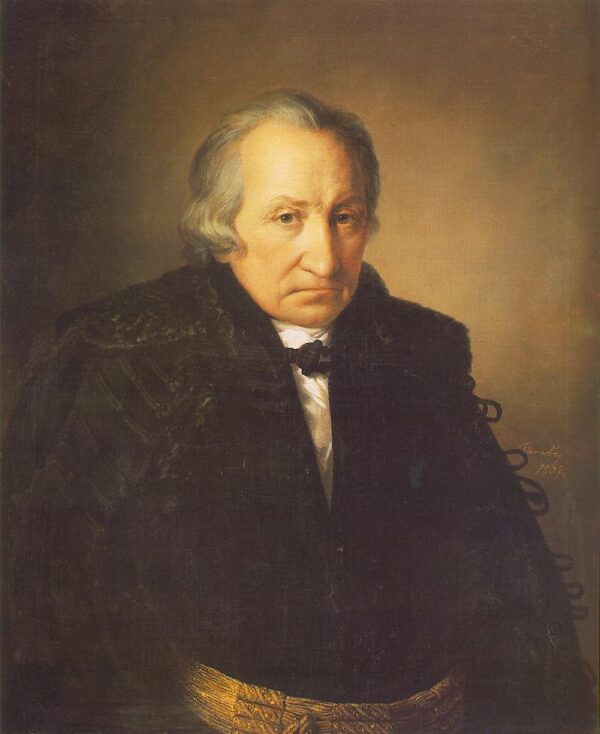 Portrait of Mr. Konkoly by Miklós Barabás, hand-painted oil painting reproduction
