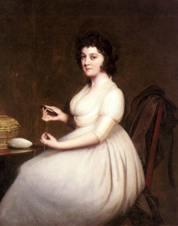 Portrait of Mrs. Abney by Joseph Wright, hand-painted oil painting reproduction