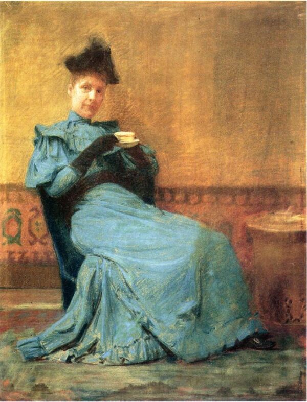 Portrait of Mrs. Anschutz by Thomas Pollock Anshutz, hand-painted oil painting reproduction