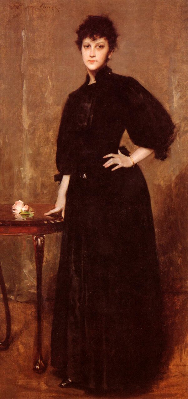 Portrait of Mrs. C. by William Merritt Chase, hand-painted oil painting reproduction
