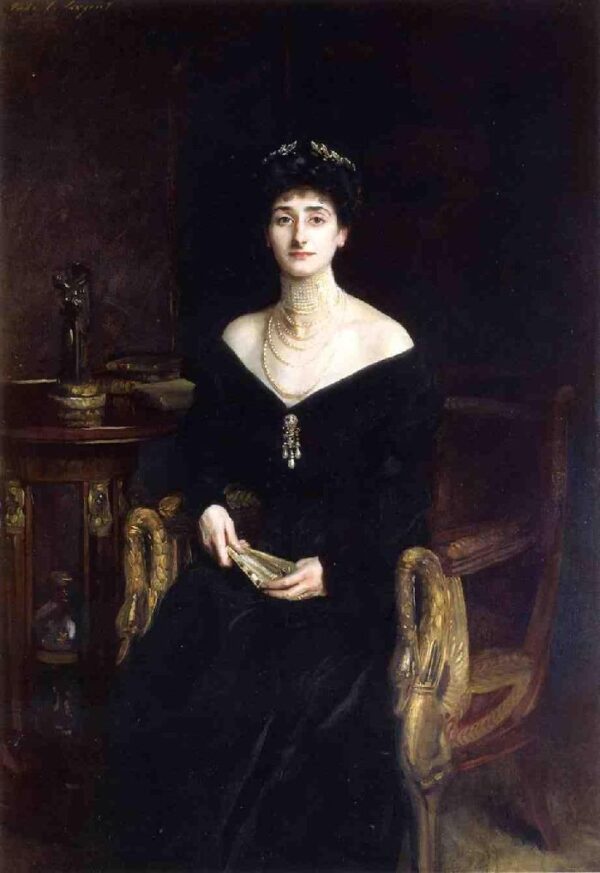 Portrait of Mrs. Ernest G. Raphael by John Singer Sargent, hand-painted oil painting reproduction
