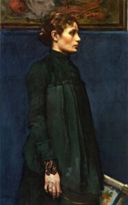 Portrait of Mrs. George Hitchcock by Gari Melchers, hand-painted oil painting reproduction