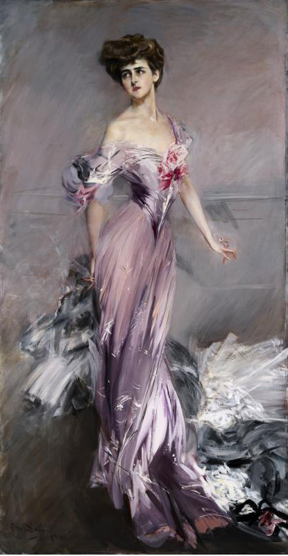 Portrait of Mrs. Howard Johnston by Giovanni Boldini, hand-painted oil reproduction