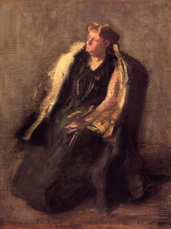 Portrait of Mrs. Hubbard by Thomas Eakins, hand-painted oil painting reproduction