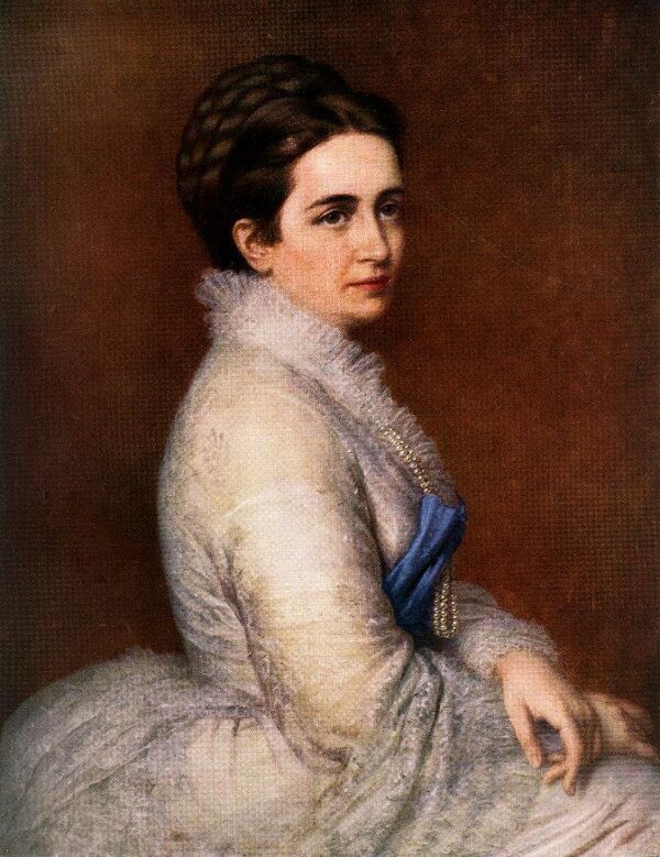 Portrait of Mrs. Istvan Bitto by Miklós Barabás, hand-painted oil painting reproduction