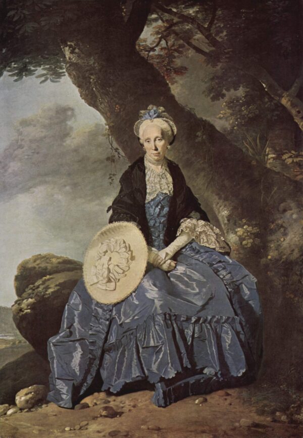 Portrait of Mrs. Oswald by Johann Zoffany, hand-painted oil reproduction
