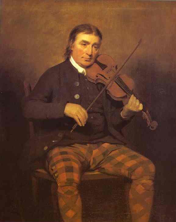 Portrait of Neil Gow by Henry Raeburn, hand-painted oil reproduction