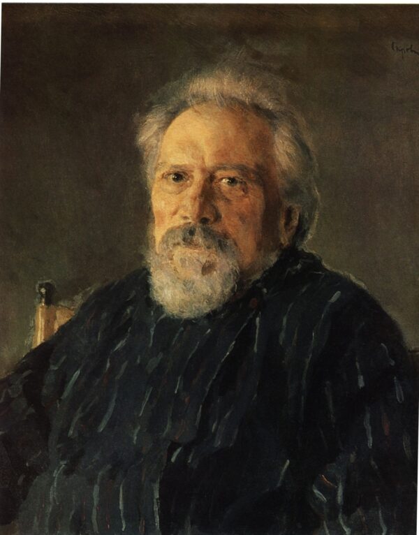 Portrait of Nikolai Leskov by Valentin Alexandrovich Serov, hand-painted oil painting reproduction