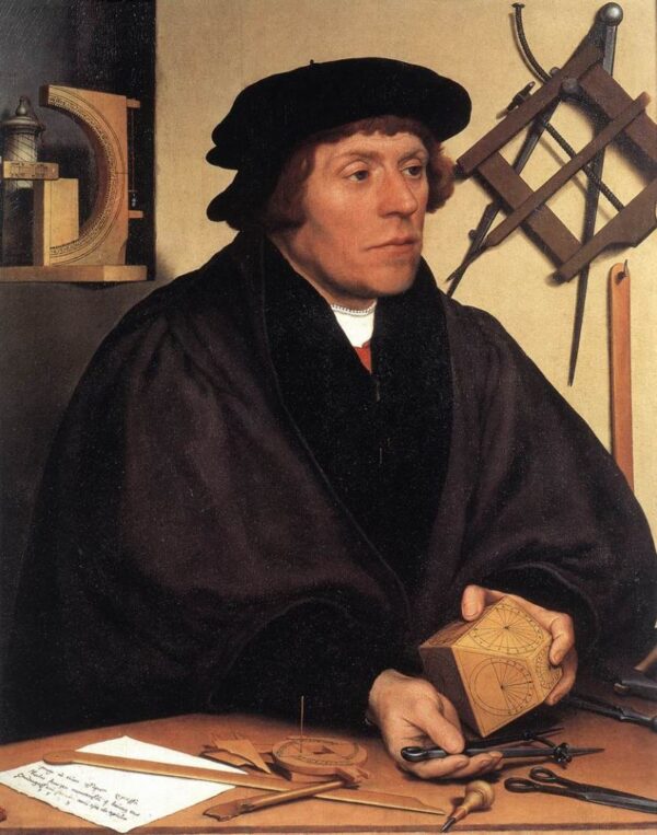Portrait of Nikolaus Kratzer by Hans Holbein the Younger, hand-painted oil painting reproduction