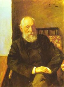 Portrait of Nikolay Panafidin by Isaac Levitan, hand-painted oil painting reproduction