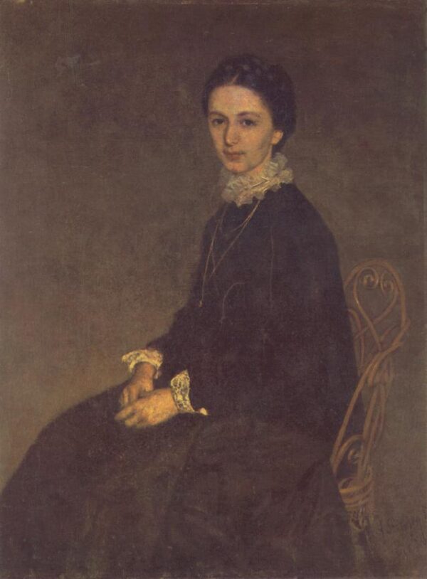 Portrait of Ninon Szinyei Merse by Pál Szinyei Merse, hand-painted oil painting reproduction