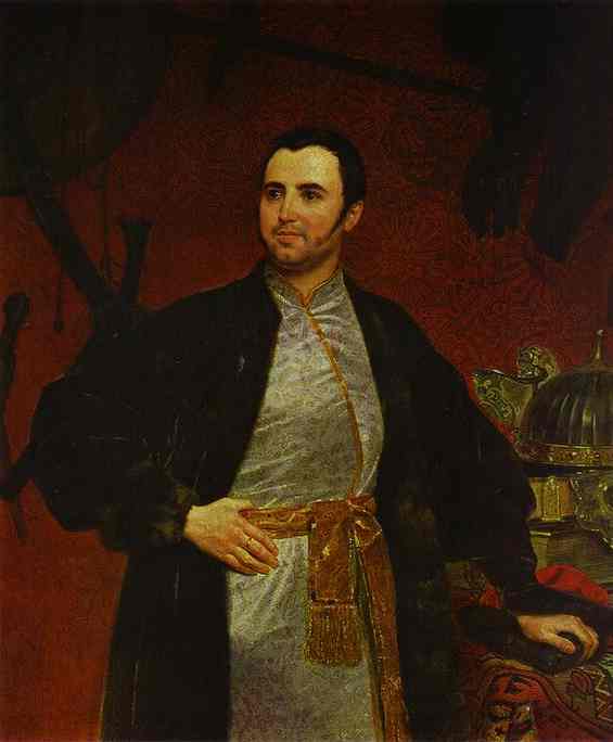 Portrait of Obolensky by Karl Briullov, hand-painted oil reproduction