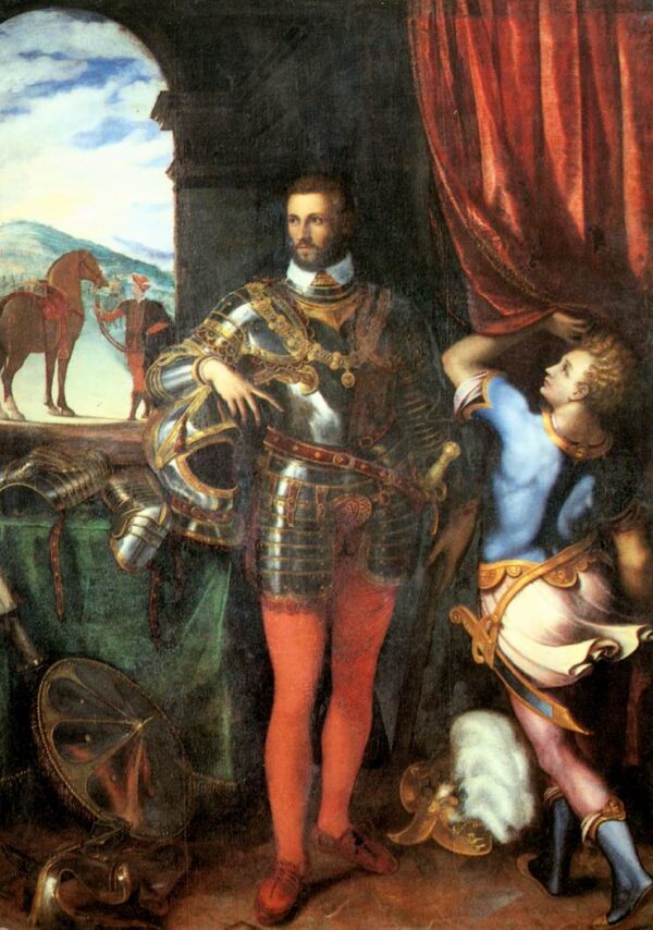 Portrait of Ottavio Farnese by Giulio Campi, hand-painted oil painting reproduction