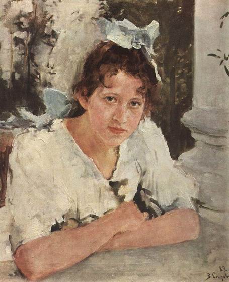 Portrait of P.A. Mamontova by Valentin Alexandrovich Serov, hand-painted oil reproduction