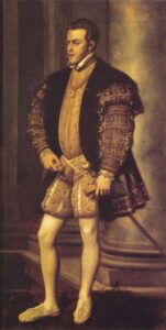 Portrait of Philip II by Titian, hand-painted oil painting reproduction