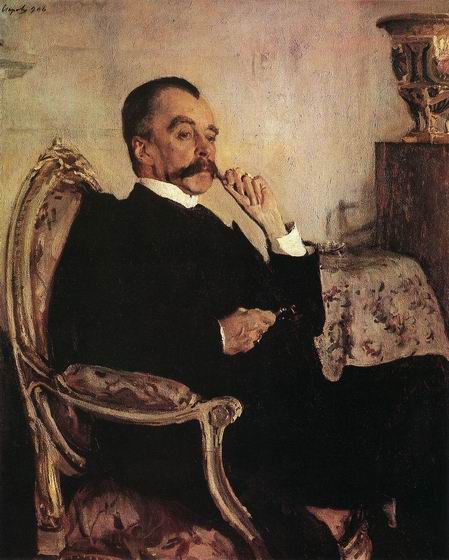 Portrait of Prince Vladimir Golitsyn by Valentin Alexandrovich Serov, hand-painted oil reproduction