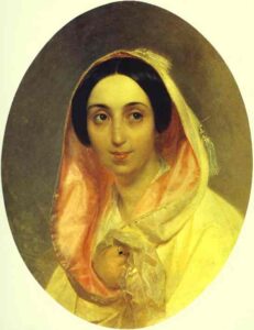 Portrait of Princess Bagration by Karl Briullov, hand-painted oil painting reproduction