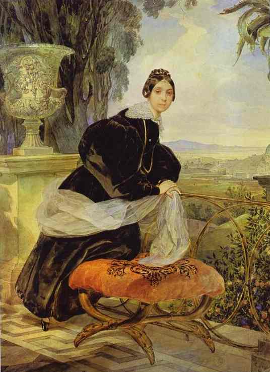 Portrait of Princess Bagration by Karl Briullov, hand-painted oil reproduction