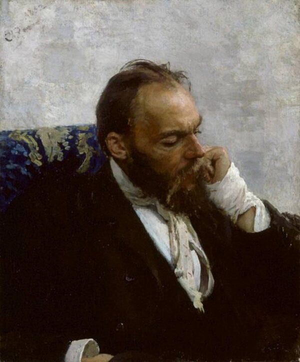 Portrait of Professor Ivanov by Ilya Repin, hand-painted oil painting reproduction
