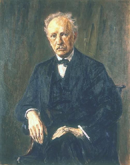 Portrait of Richard Strauss by Max Liebermann, hand-painted oil reproduction