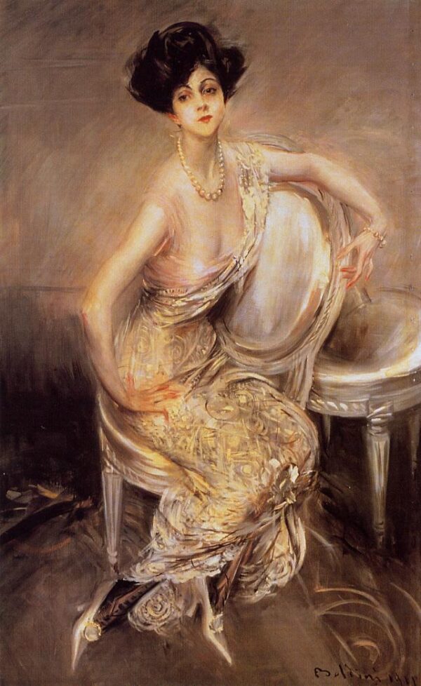 Portrait of Rita de Acosta Lydig by Giovanni Boldini, hand-painted oil reproduction