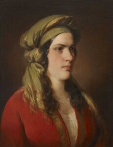 Portrait of Rosa Dirsch by Friedrich von Amerling, hand-painted oil painting reproduction