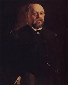 Portrait of S. Mamontov by Valentin Alexandrovich Serov, hand-painted oil painting reproduction