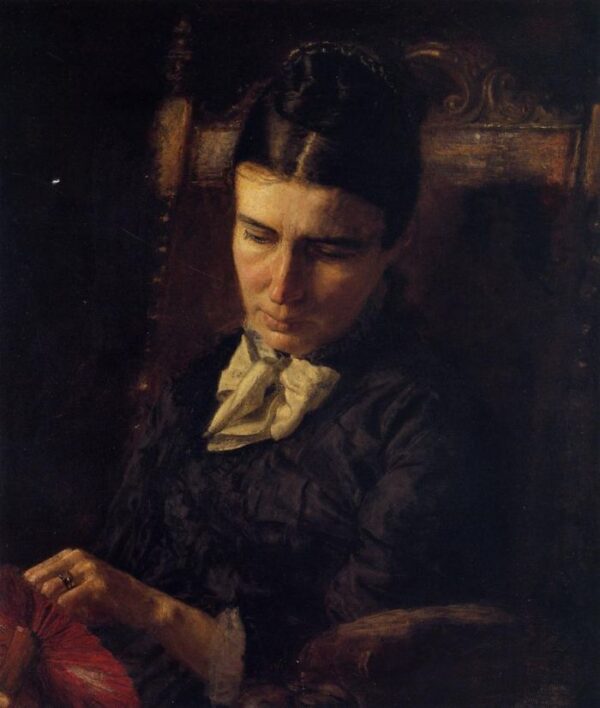 Portrait of Sarah Ward Brinton by Thomas Eakins, hand-painted oil painting reproduction