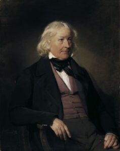 Portrait of Sculptor Bertel Thorvaldsen by Friedrich von Amerling, hand-painted oil painting reproduction
