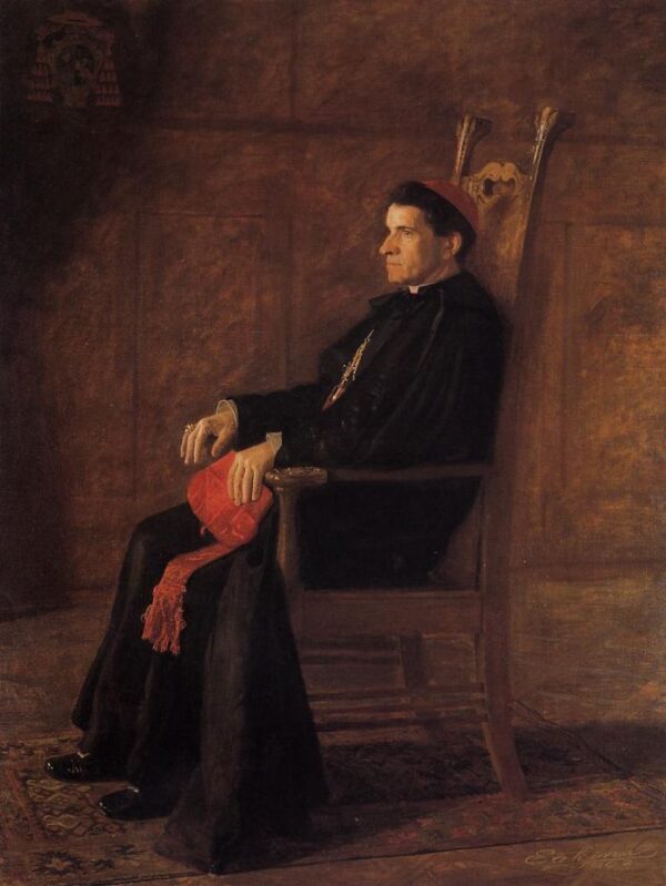 Portrait of Sebastiano Cardinal Martinelli by Thomas Eakins, hand-painted oil painting reproduction
